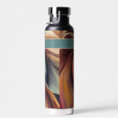 Farbige Abstrakte Wirbel mit Name Water Flasche (Rechts)