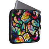 Farbige Abstrakte Wirbel Muster Laptopschutzhülle (Vorne Rechts)