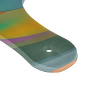 Farbige Abstrakte Wirbel Orange Blue Green Pink Schneidebrett (Ecke)