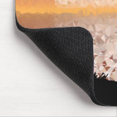 Farbige Abstrakte Yoga-Pose mit heller Sonne Mousepad (Ecke)