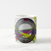 Farbige Abstraktion Kaffeetasse (Mittel)