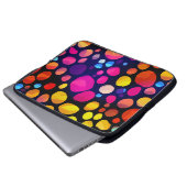 Farbige Abstraktion Laptopschutzhülle (Vorne Knopf)
