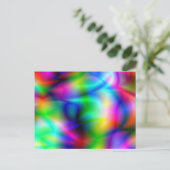 Farbige Abstraktion Postkarte (Stehend Vorderseite)