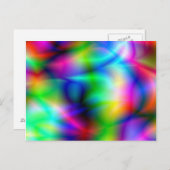 Farbige Abstraktion Postkarte (Vorne/Hinten)