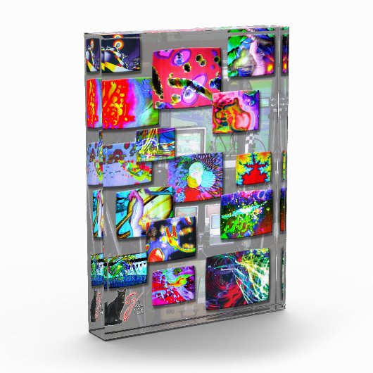 Farbige Acrylblock-Illustration Snaps Fotoblock (Links)