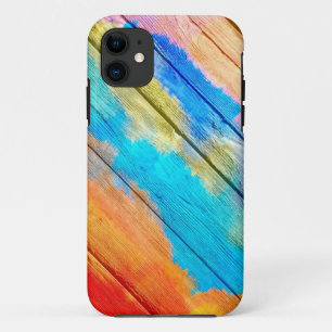 Farbige Acrylmalerei auf Holz #2 Case-Mate iPhone Hülle