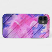 Farbige Acrylmalerei auf Holz #6 Case-Mate iPhone Hülle (Rückseite (Horizontal))