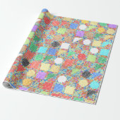 Farbige Acrylmalerei Geschenkpapier (Ungerollt)