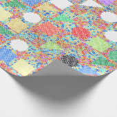 Farbige Acrylmalerei Geschenkpapier (Ecke)