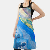 Farbige Acrylmalerei, texturierter Hintergrund. Schürze (InSitu)