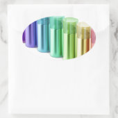 Farbige Aerosolsprühdosen Ovaler Aufkleber (Tasche)