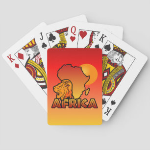 Farbige AFRICA Spielkarten