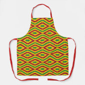 Farbige afrikanische Kente-Muster Schürze (Vorderseite)
