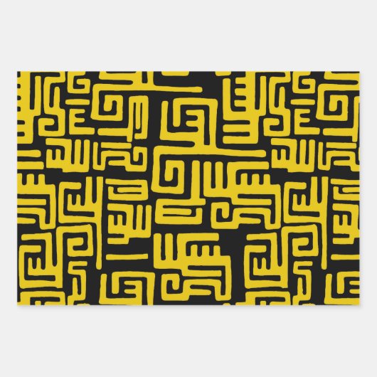 Farbige afrikanische Printwerbung Geschenkpapier Set (Vorderseite 2)