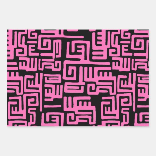 Farbige afrikanische Printwerbung Geschenkpapier Set (Vorderseite 3)