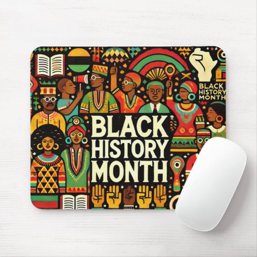 Farbige Afro Culture Graphics Mousepad (Mit Mouse)