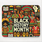 Farbige Afro Culture Graphics Mousepad (Vorne)