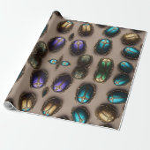 Farbige ägyptische Scarabs Geschenkpapier (Ungerollt)