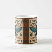 Farbige ägyptische Scarabs Kaffeetasse (Mittel)