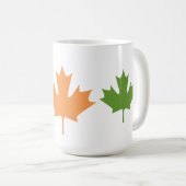 farbige Ahorn-Blätter - Tasse (VorderseiteRechts)