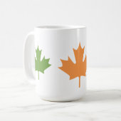 farbige Ahorn-Blätter - Tasse (Vorderseite Links)
