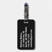 Farbige Ahornbäume nach Teich Gepäckanhänger (Rückseite vertikal)