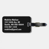 Farbige Ahornbäume nach Teich Gepäckanhänger (Rückseite horizontal)