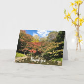 Farbige Ahornbäume nach Teich Karte (Gelbe Blume)