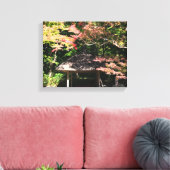 Farbige Ahornbäume und Erholung Leinwanddruck (Insitu (Wohnzimmer))