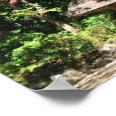 Farbige Ahornbäume und Erholung Poster (Ecke)