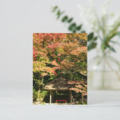 Farbige Ahornbäume und Erholung Postkarte (Stehend Vorderseite)