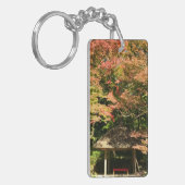 Farbige Ahornbäume und Erholung Schlüsselanhänger (Vorderseite links)