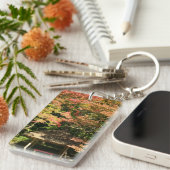 Farbige Ahornbäume und Erholung Schlüsselanhänger (Vorderseite rechts)