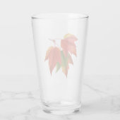 Farbige Ahornblätter Glas (Rückseite)