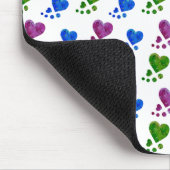 Farbige Akryllische Herzmuskelmatte Mousepad (Ecke)