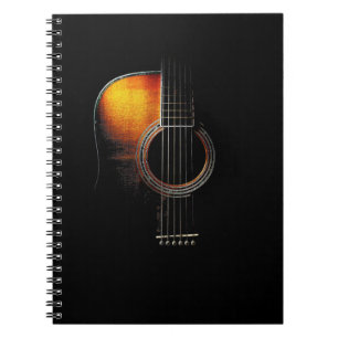 Farbige akustische Gitarren-Design-Gitarristen-Not Notizblock