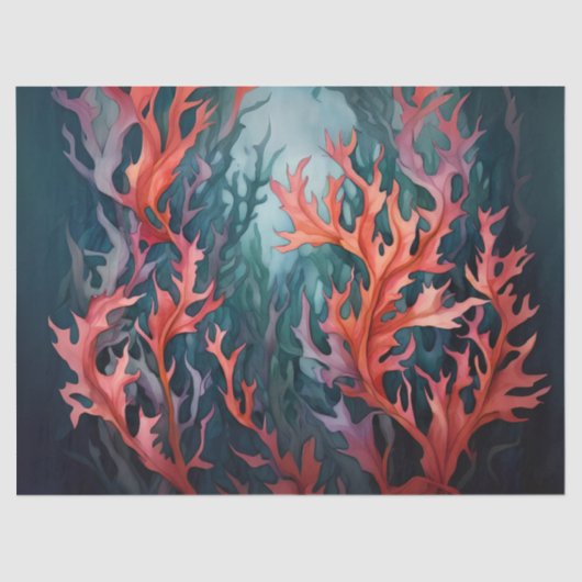 Farbige Algen Seidenpapier (Vorderseite)