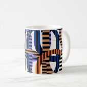 Farbige algorithmische Kunstmuster  Kaffeetasse (VorderseiteRechts)