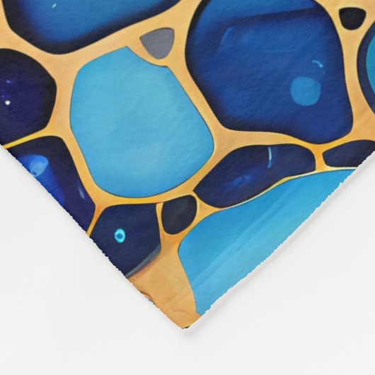 Farbige Alkoholfarbe Aquarellfarben Fleecedecke (Ecke)