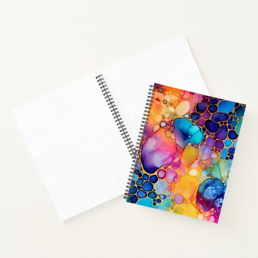 Farbige Alkoholfarbe Aquarellfarben Notizblock (Innenseite)