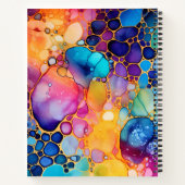 Farbige Alkoholfarbe Aquarellfarben Notizblock (Rückseite)