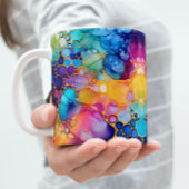 Farbige Alkoholfarbe Moderne Aquarellfarben Kaffeetasse