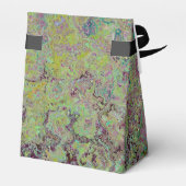 Farbige Alkoholtinte, grün und Burgund Abstrakt Geschenkschachtel (Rückseite)