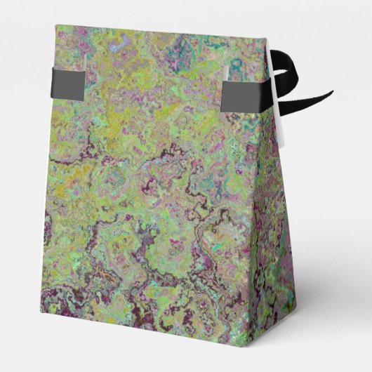 Farbige Alkoholtinte, grün und Burgund Abstrakt Geschenkschachtel (Rückseite)