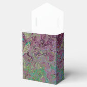 Farbige Alkoholtinte, grün und Burgund Abstrakt Geschenkschachtel (Geöffnet)