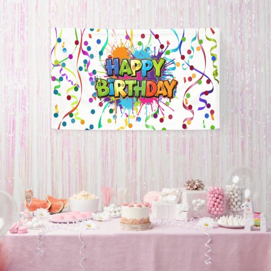 Farbige Alles Gute zum Geburtstag Banner (Party)
