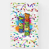 Farbige Alles Gute zum Geburtstag Banner (Vertikal)