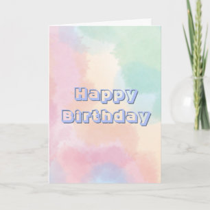 Farbige, Alles Gute zum Geburtstag Karte