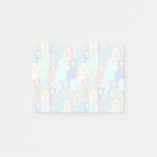 Farbige Alpaca-Notizen Post-it Klebezettel (Vorderseite)