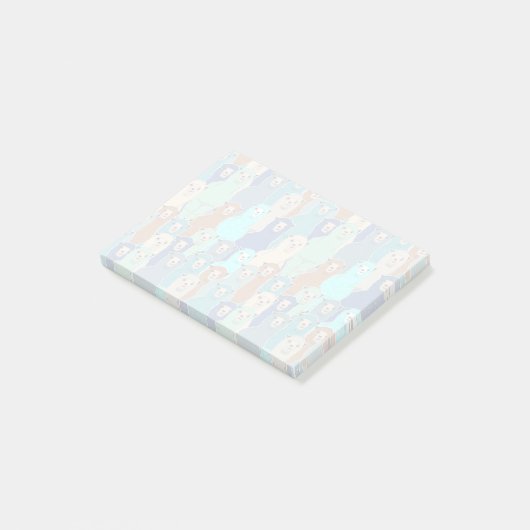 Farbige Alpaca-Notizen Post-it Klebezettel (angewinkelt)